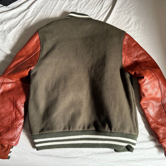 Frank & Oak x Golden Bear Varsity Wool Leather Jacket Large (slim fit) $849 - Picture 2 of 13